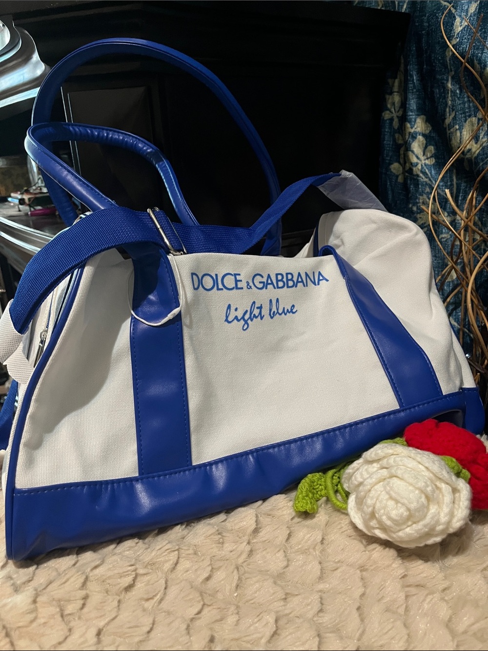 nwt Dolce & Gabbana Canvas Travel Tote